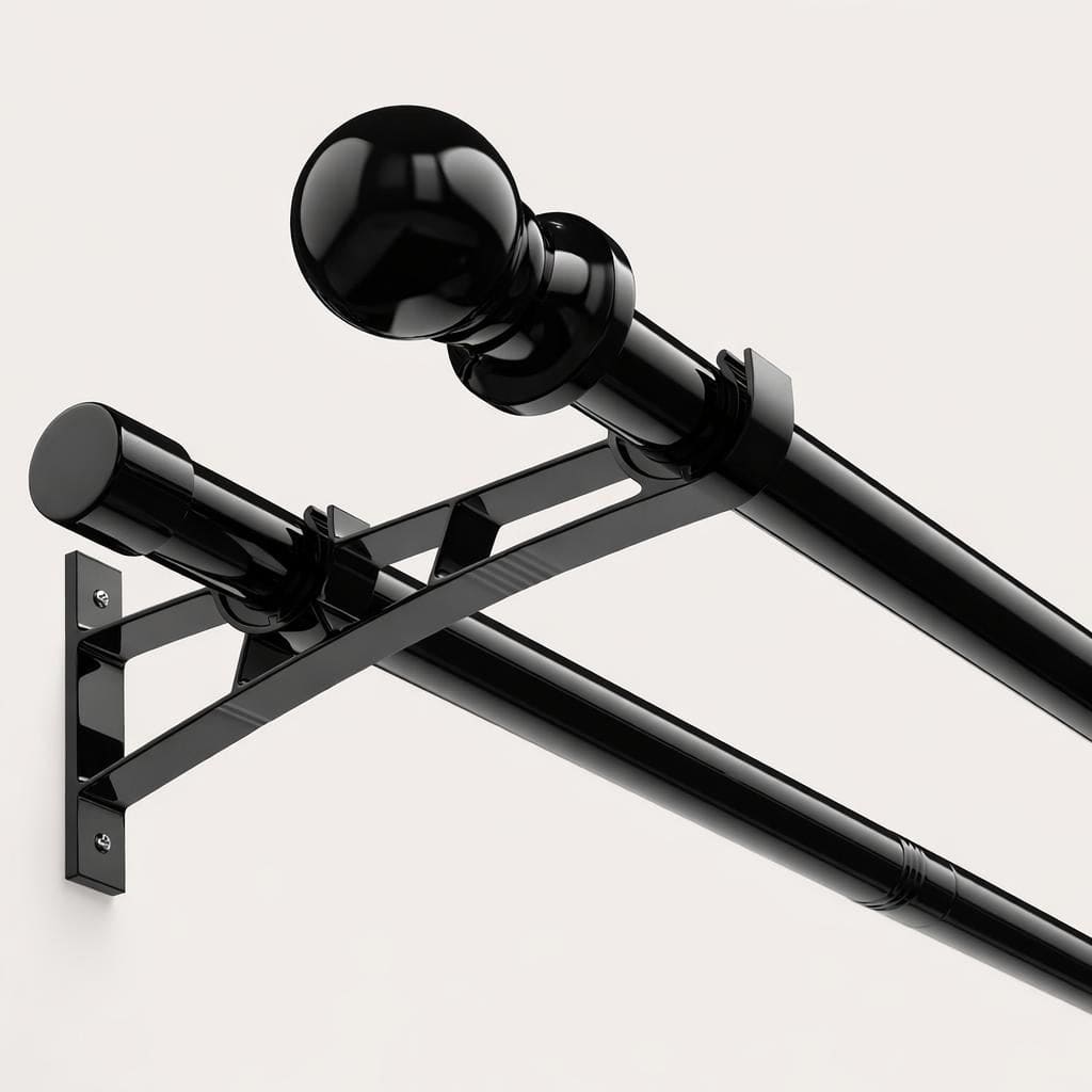 Double tringle rideau