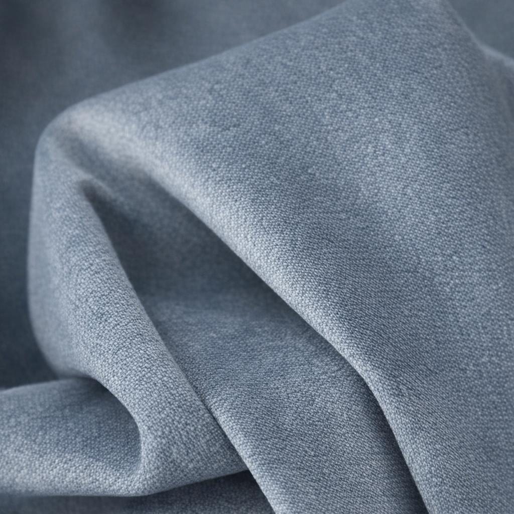 Rideau occultant velours bleu