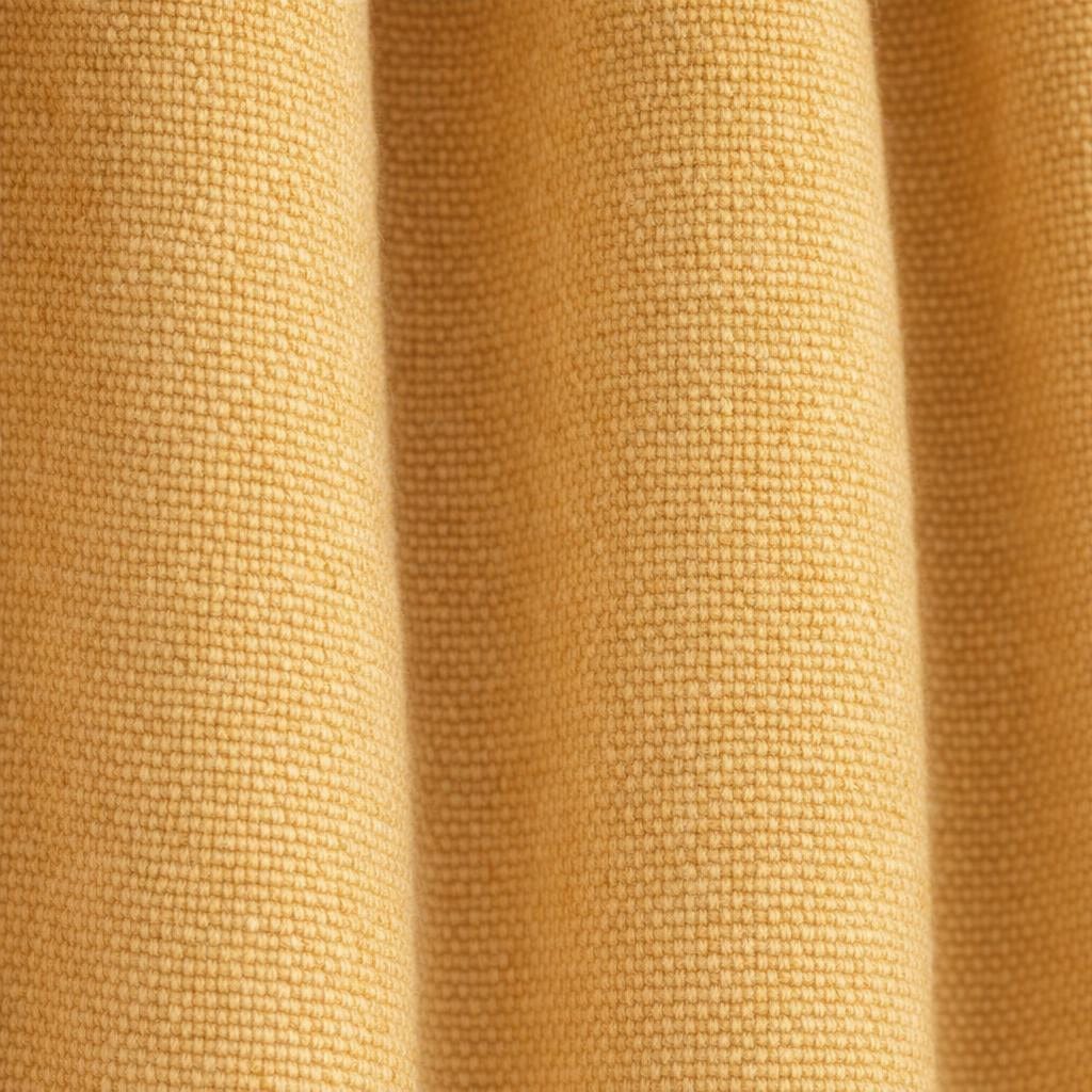 Rideau velours jaune