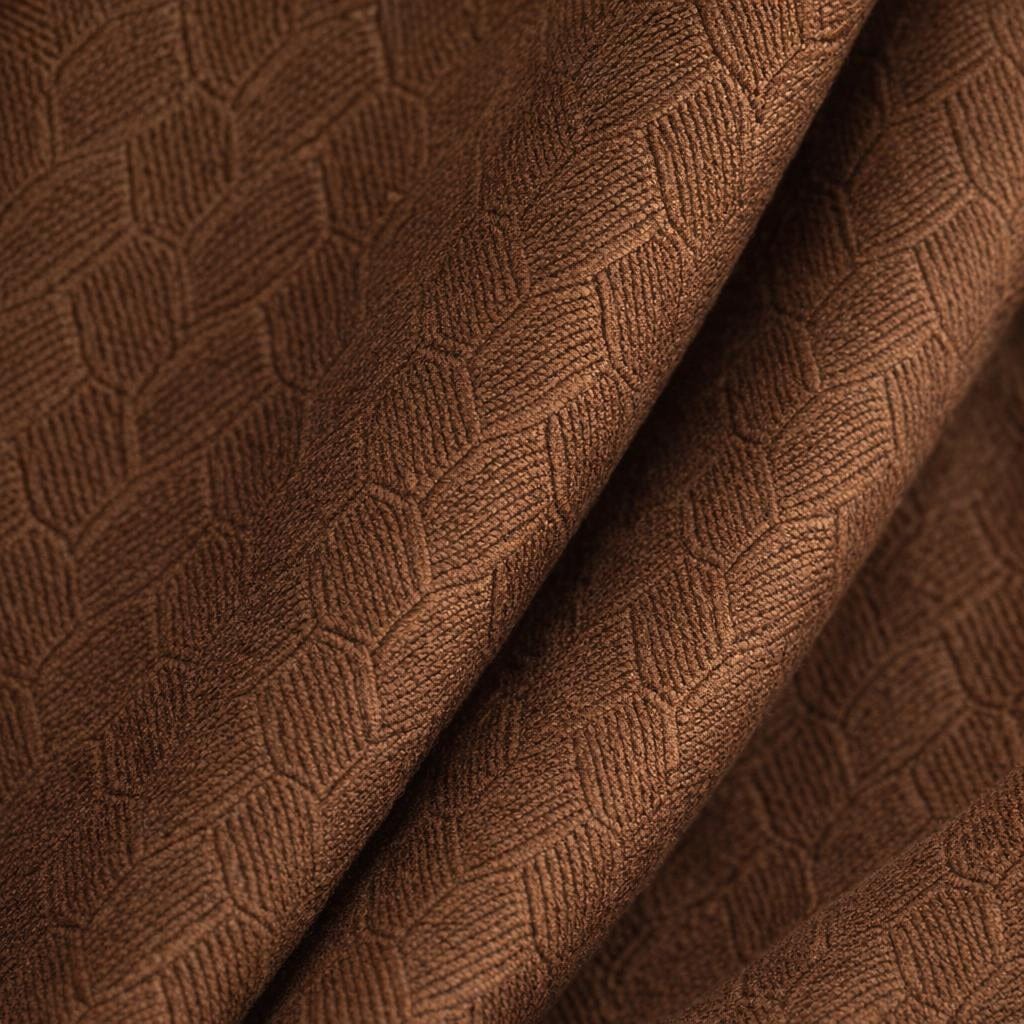 Rideau velours marron