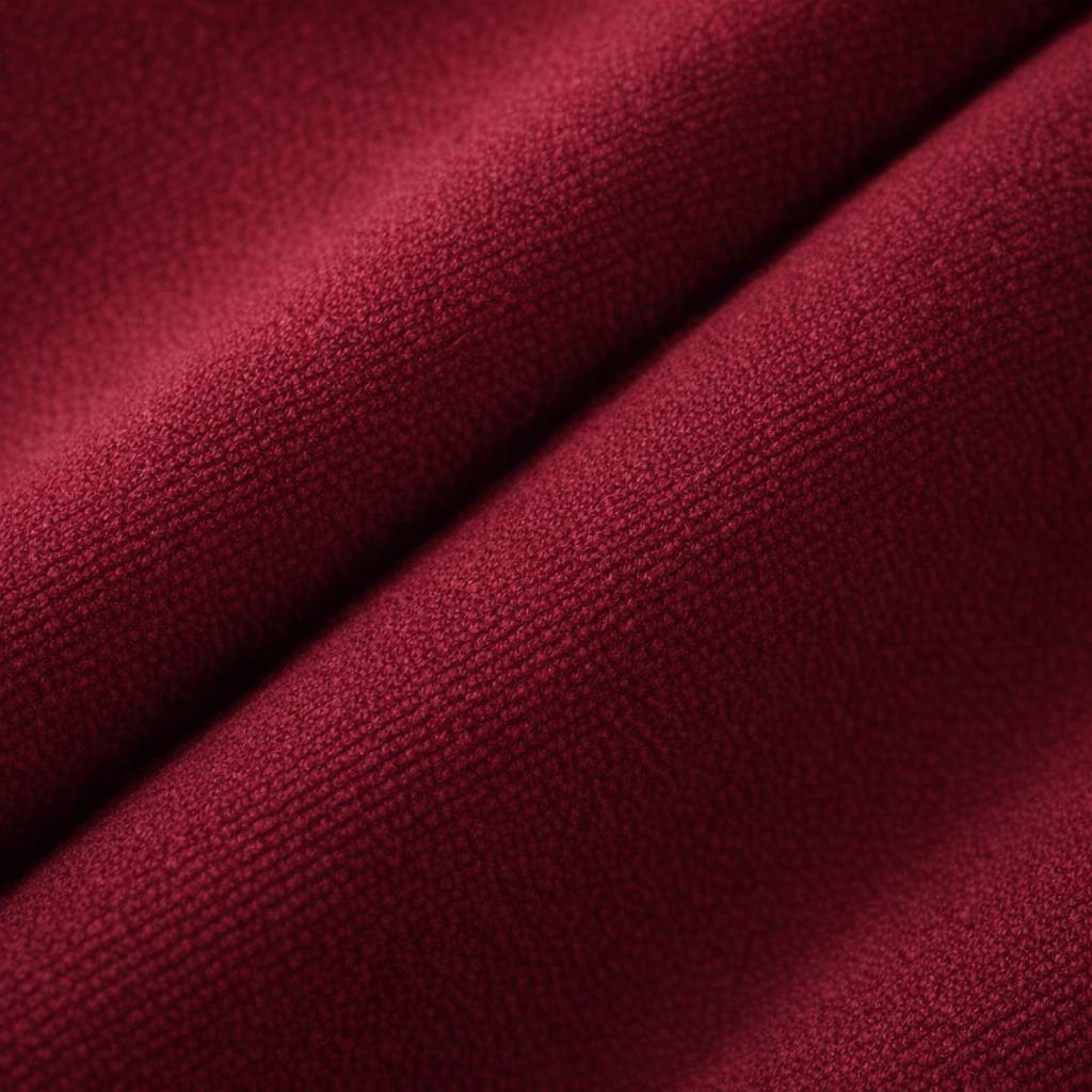 Rideau velours rouge