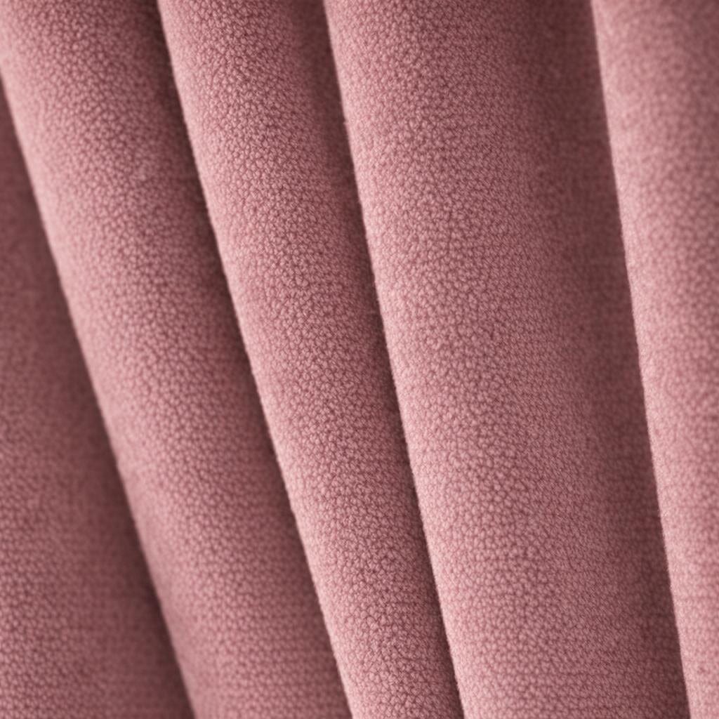 Rideau velours terracotta