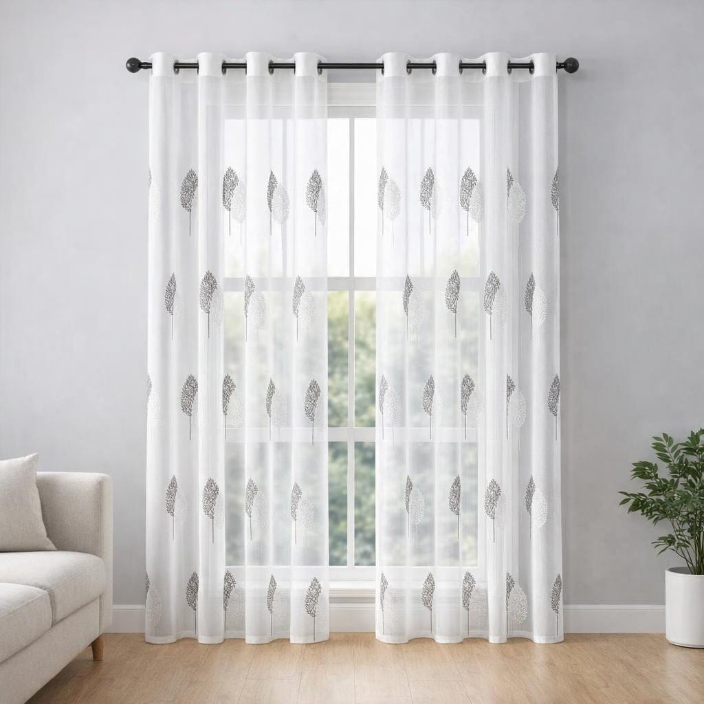 Double rideau avec voilage