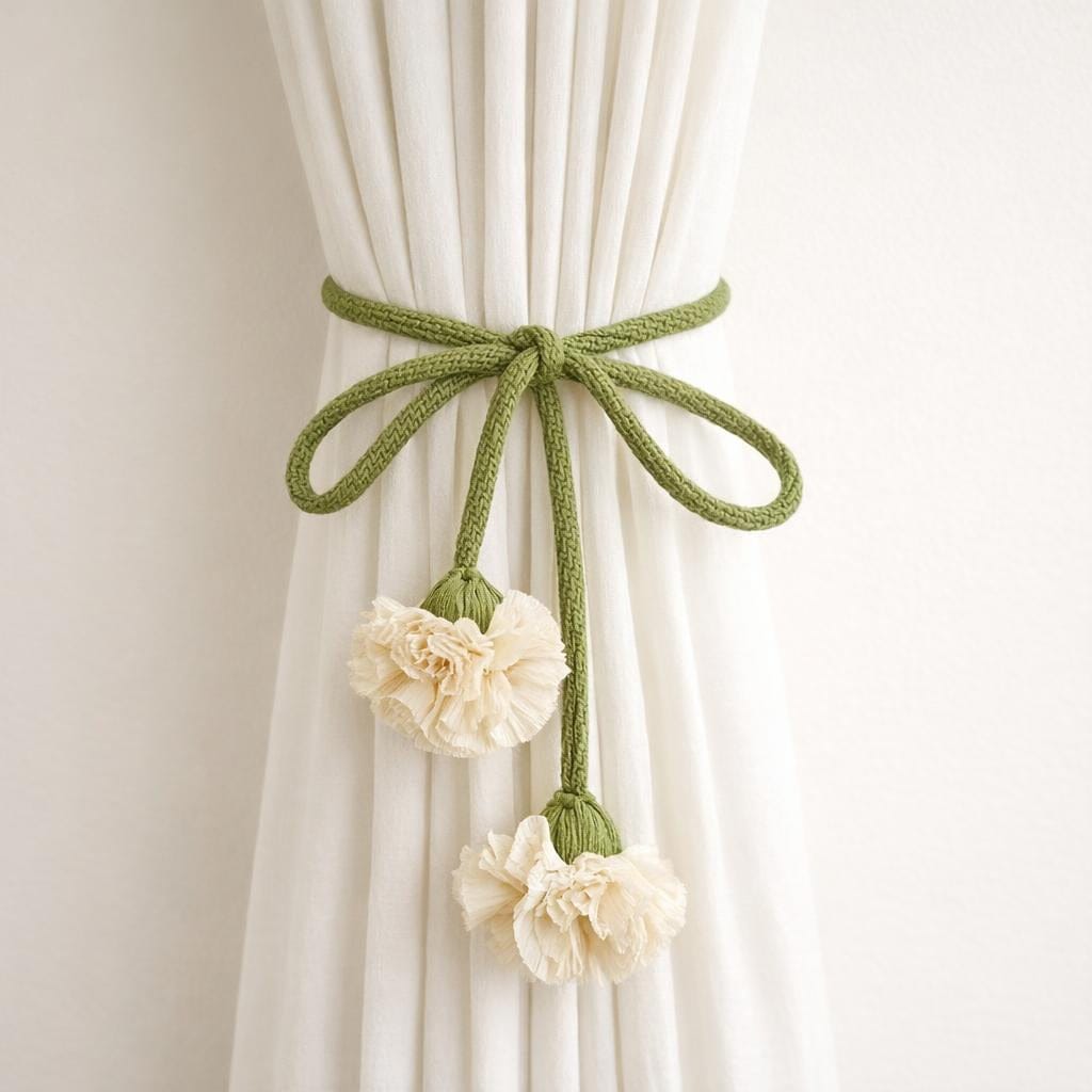 Embrasse rideau en tissu