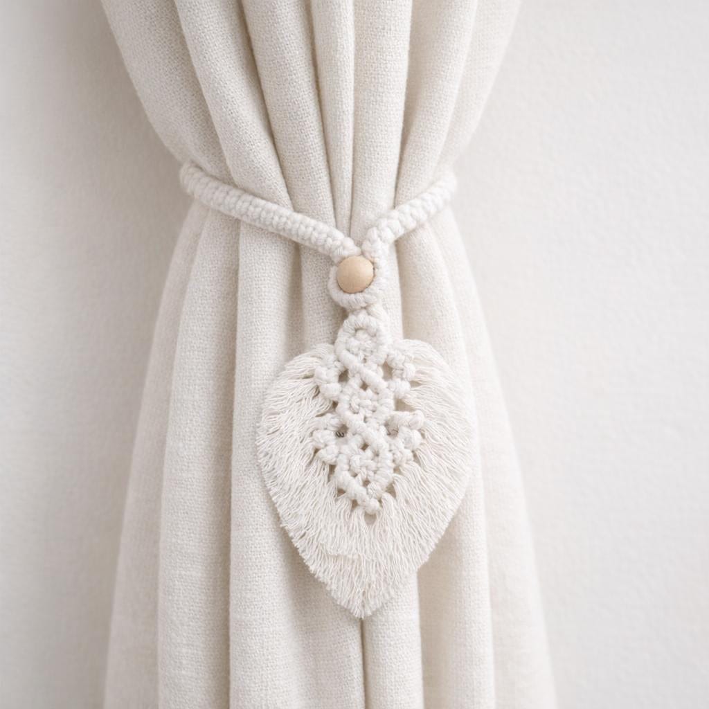 Embrasse rideau feuille