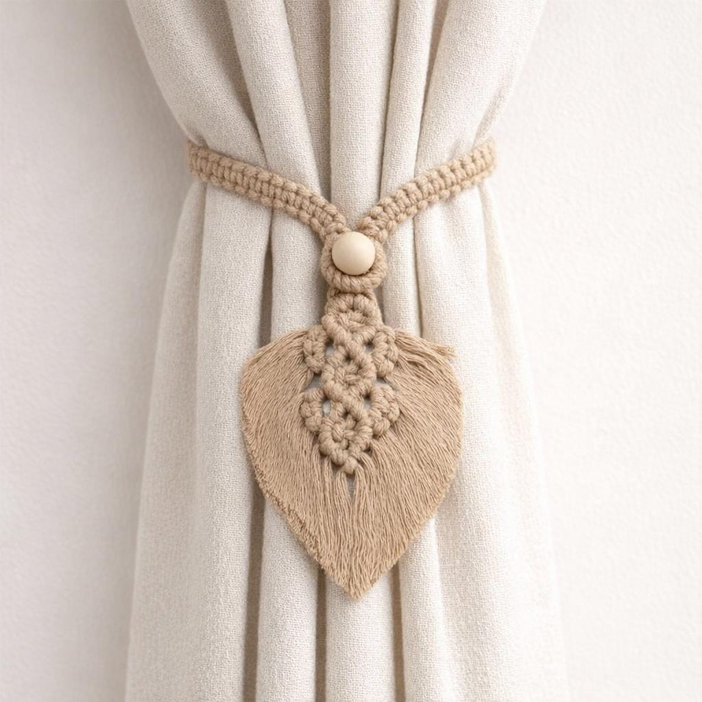 Embrasse rideau feuille