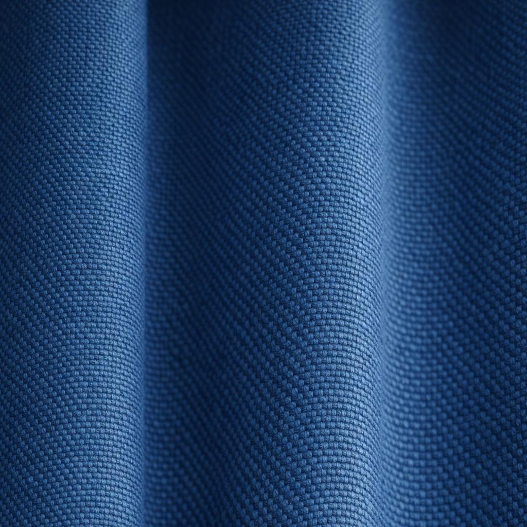 Rideau bleu occultant