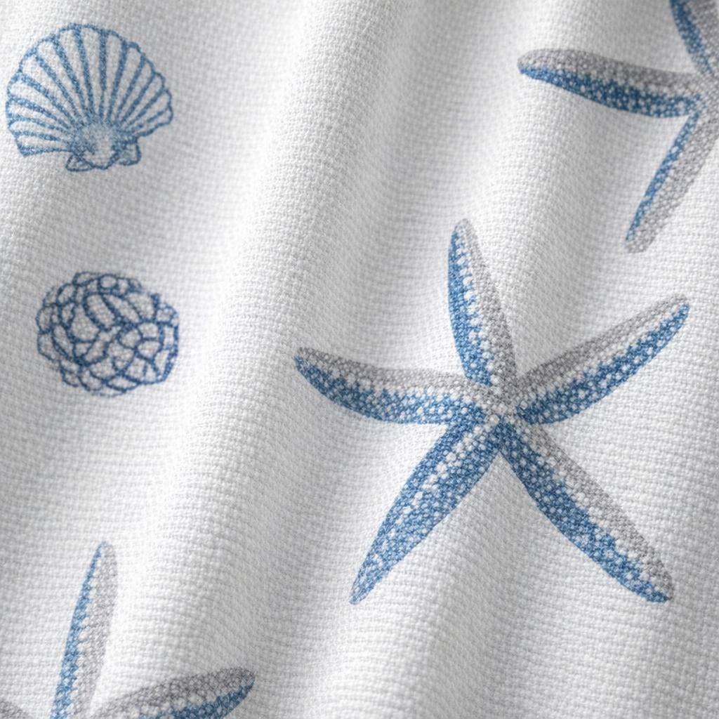 Rideau de douche blanc