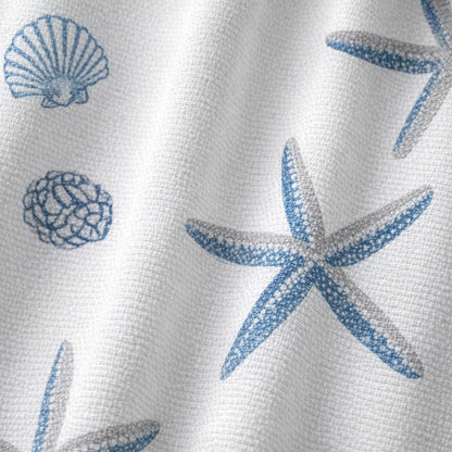 Rideau de douche blanc