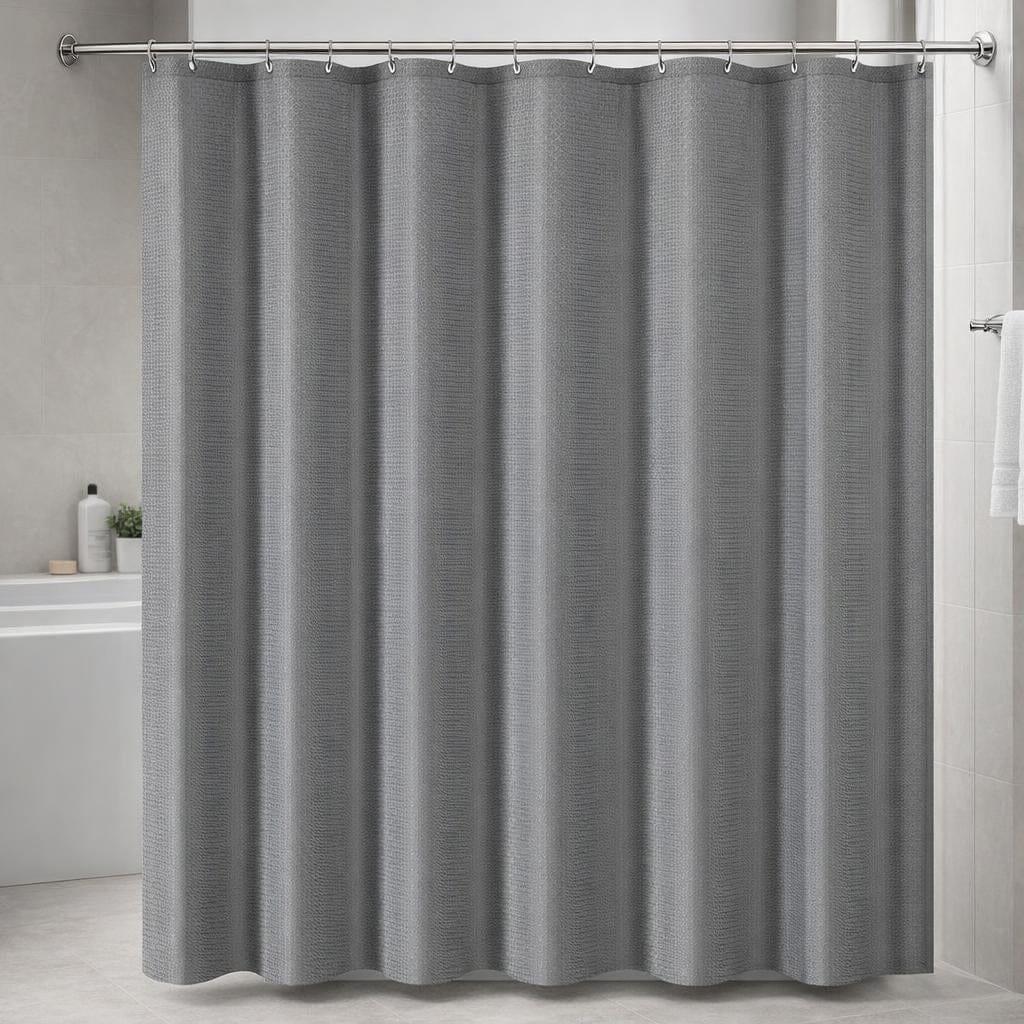 Rideau de douche gris