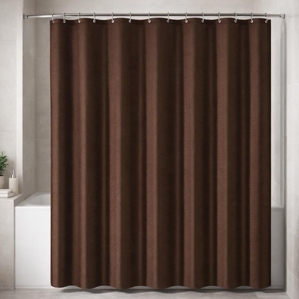 Rideau de douche marron