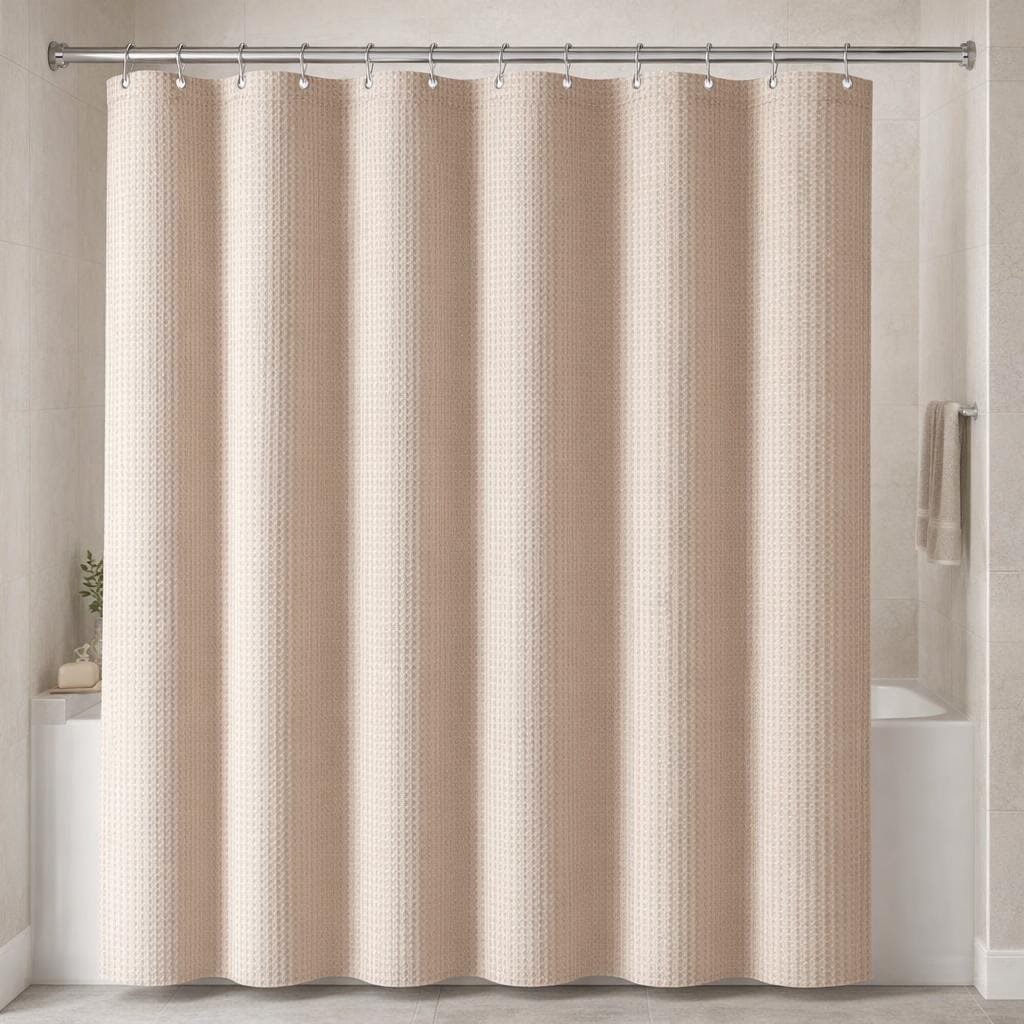 Rideau de douche rose