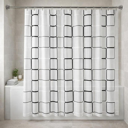 Rideau de douche transparent