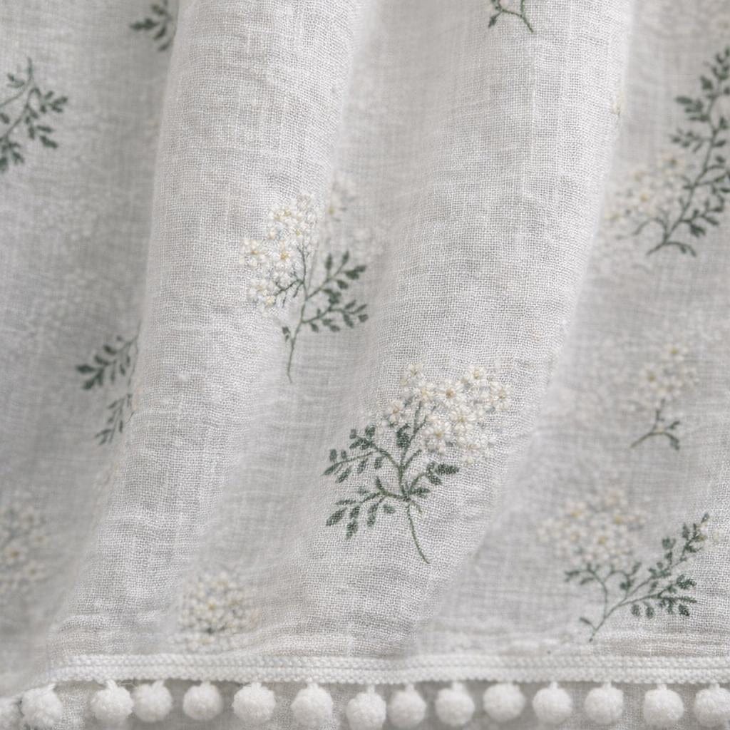 Rideau double gaze de coton