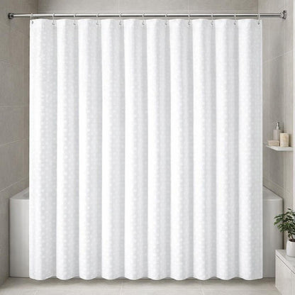 Rideau douche blanc