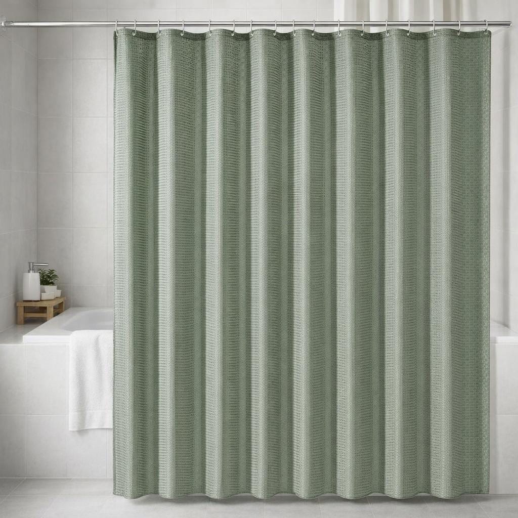 Rideau douche vert
