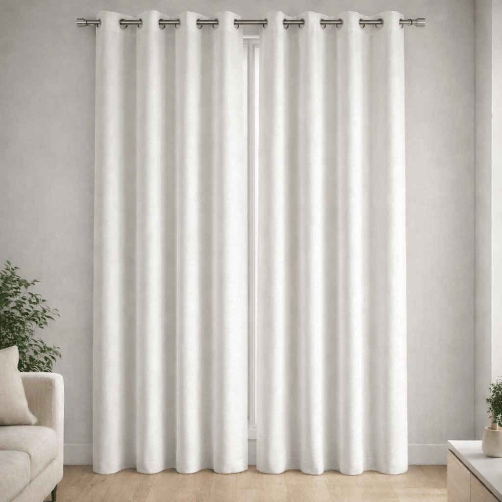 Rideau en velour blanc