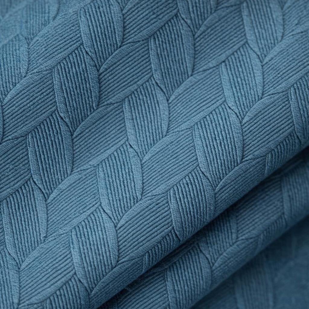 Rideau en velours bleu