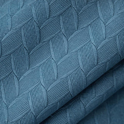 Rideau en velours bleu