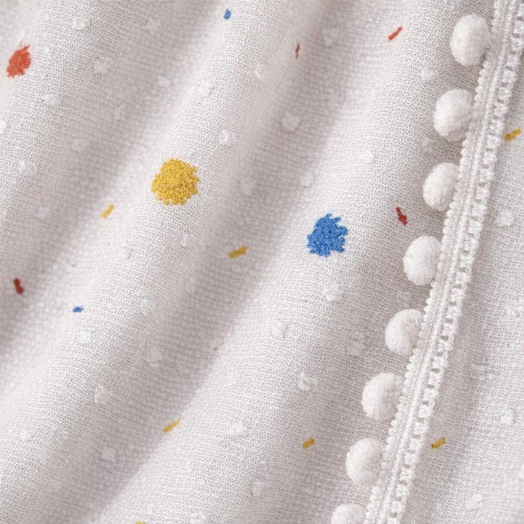 Rideau gaze de coton blanc