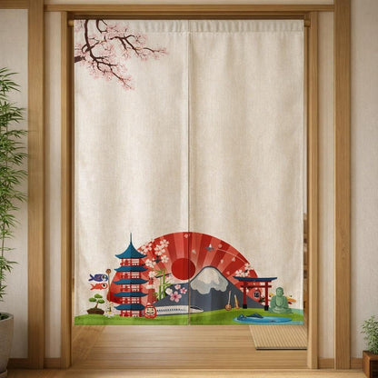 Rideau japonais blanc