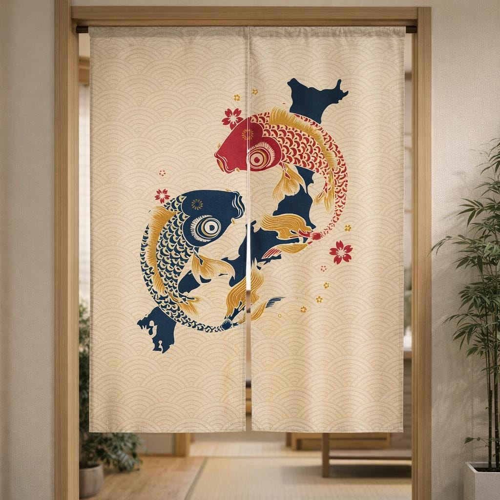 Rideau japonais pour dressing