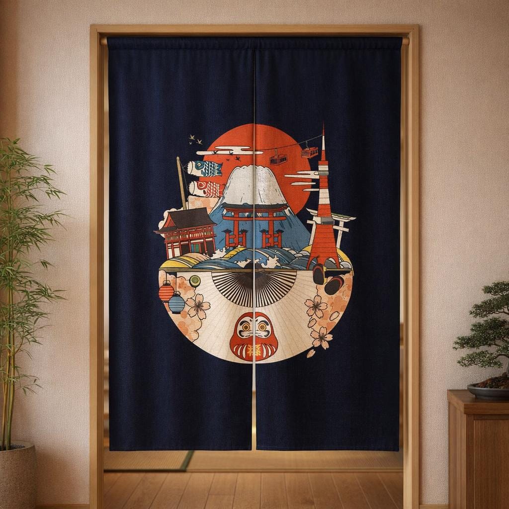 Rideau japonais sans percer