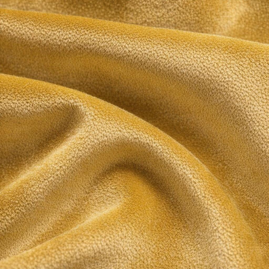 Rideau jaune moutarde velours