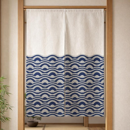 Rideau motif japonais
