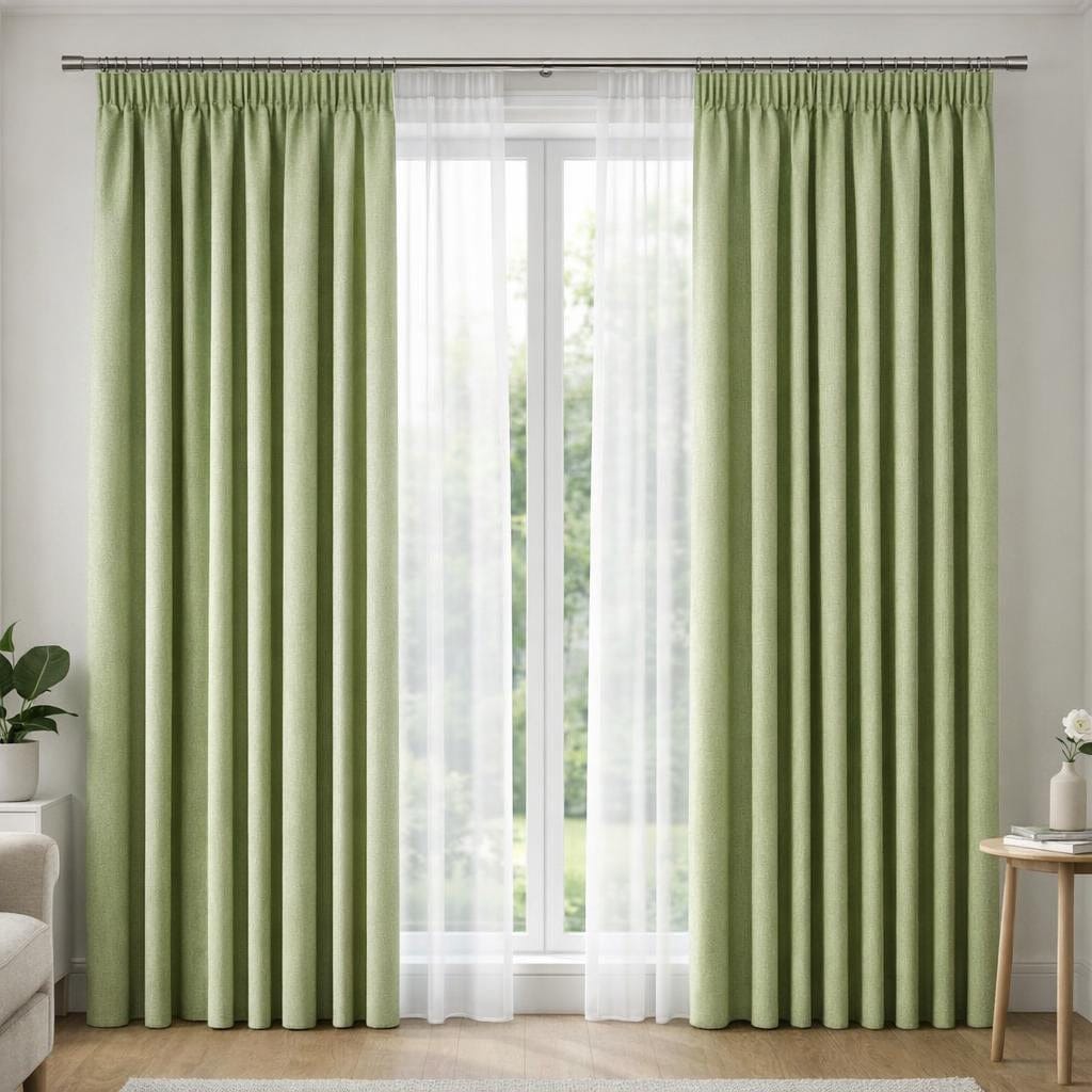 Rideau occultant vert