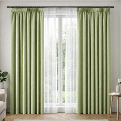 Rideau occultant vert