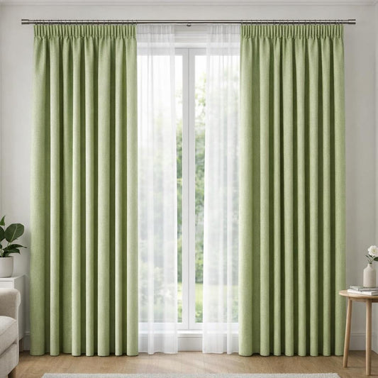 Rideau occultant vert