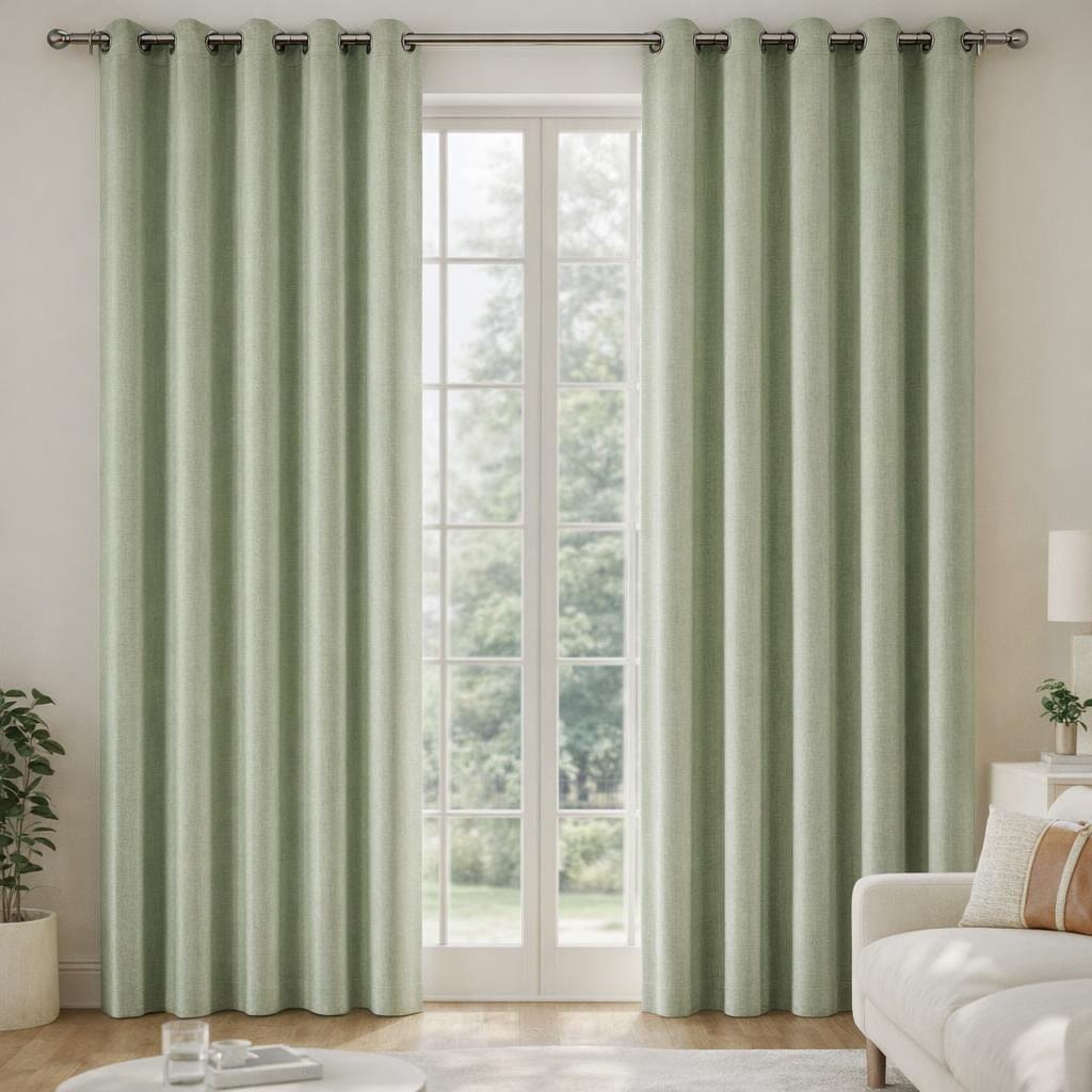 Rideau occultant vert sauge