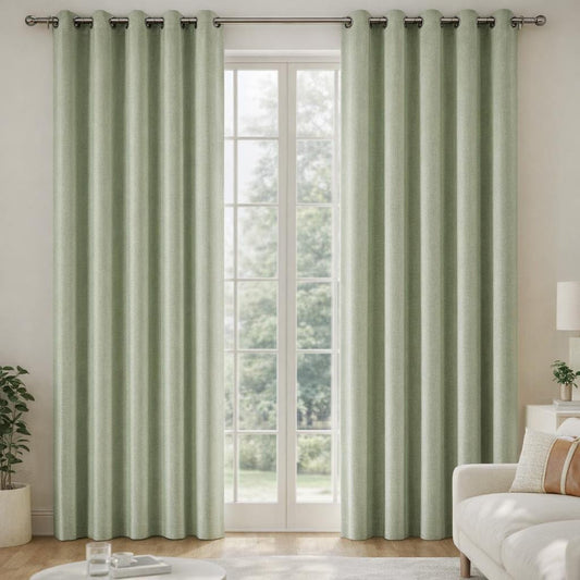 Rideau occultant vert sauge