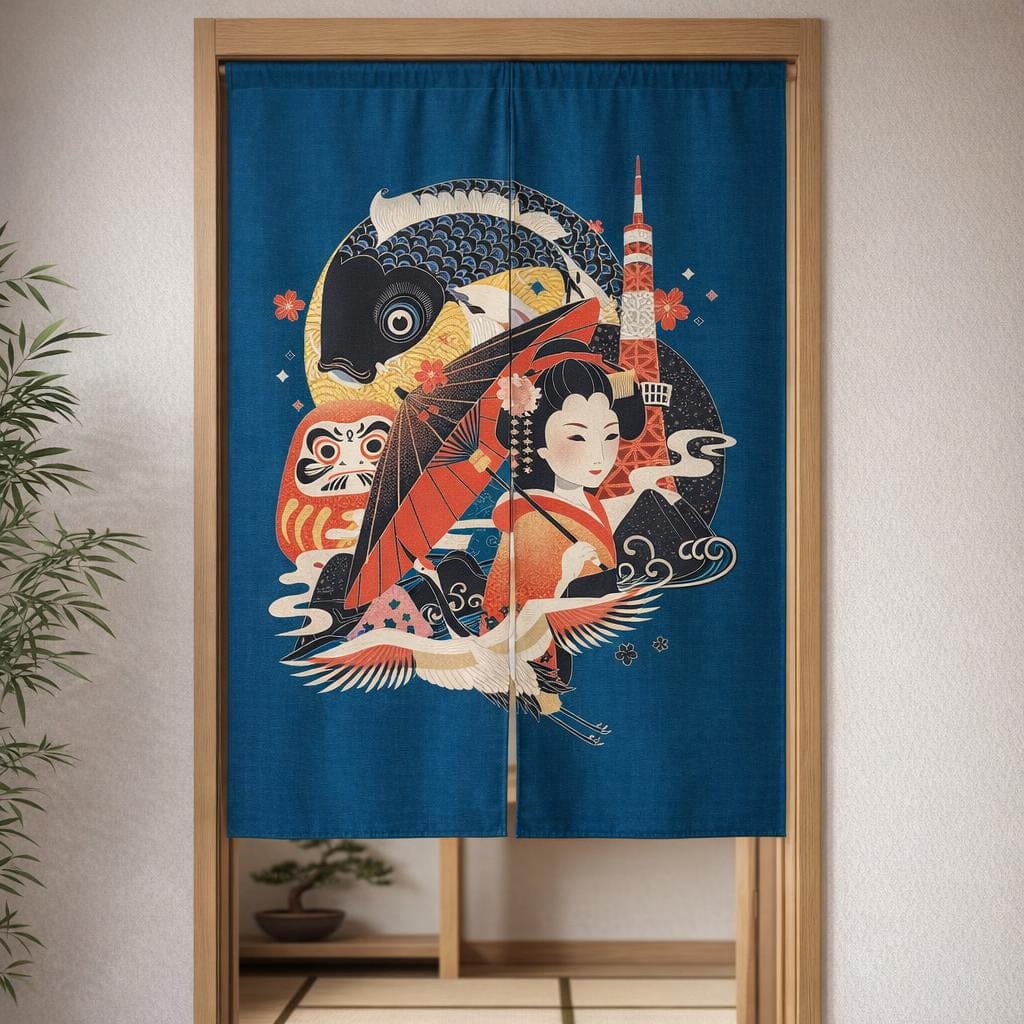 Rideau panneau japonnais