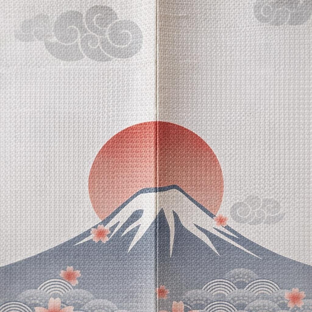 Rideau porte japonais