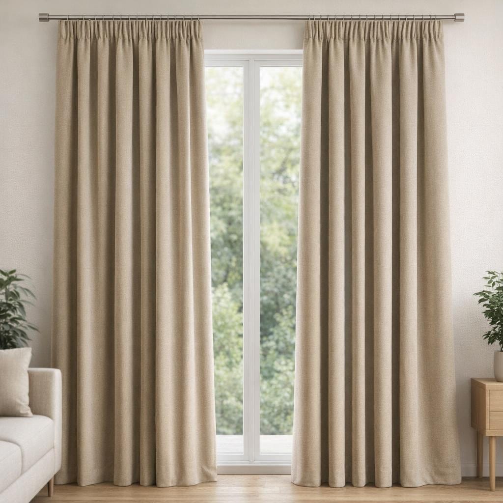 Rideau thermique beige