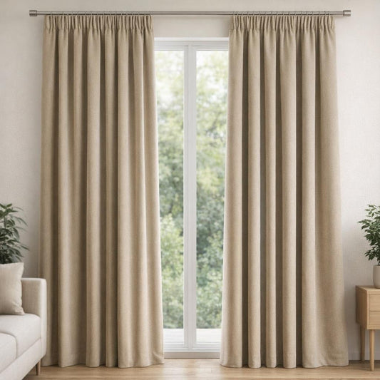 Rideau thermique beige