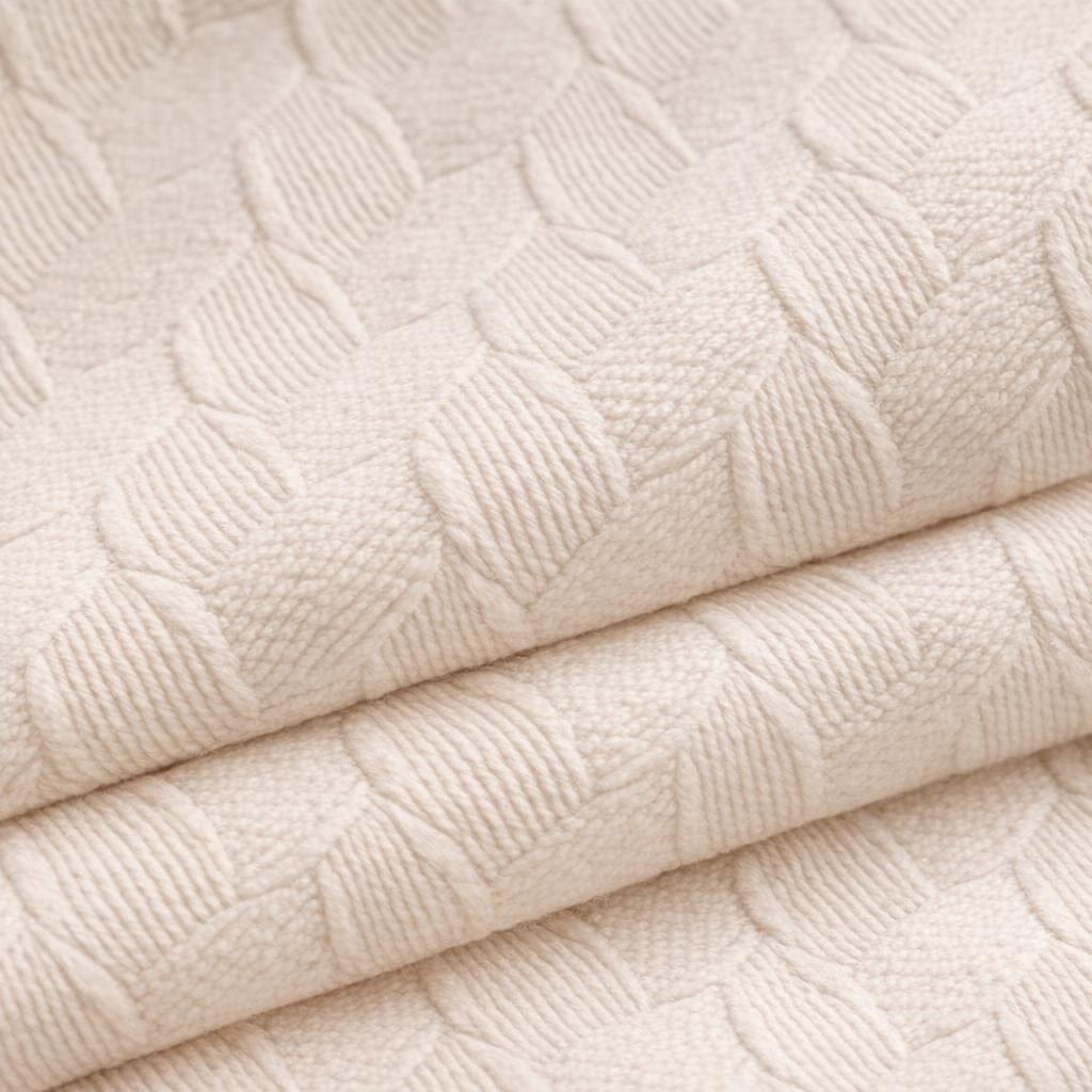 Rideau velours beige