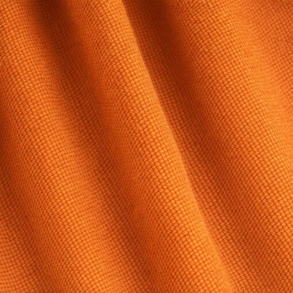 Rideau velours orange