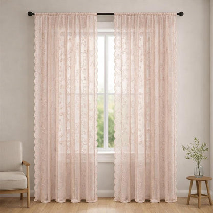 Rideau voilage beige