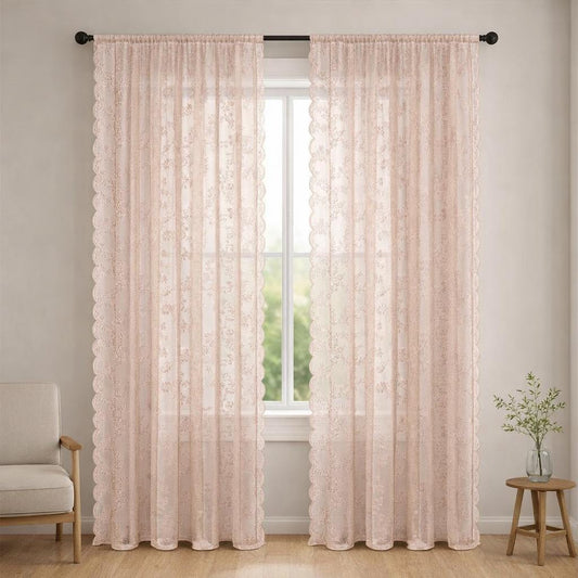 Rideau voilage beige