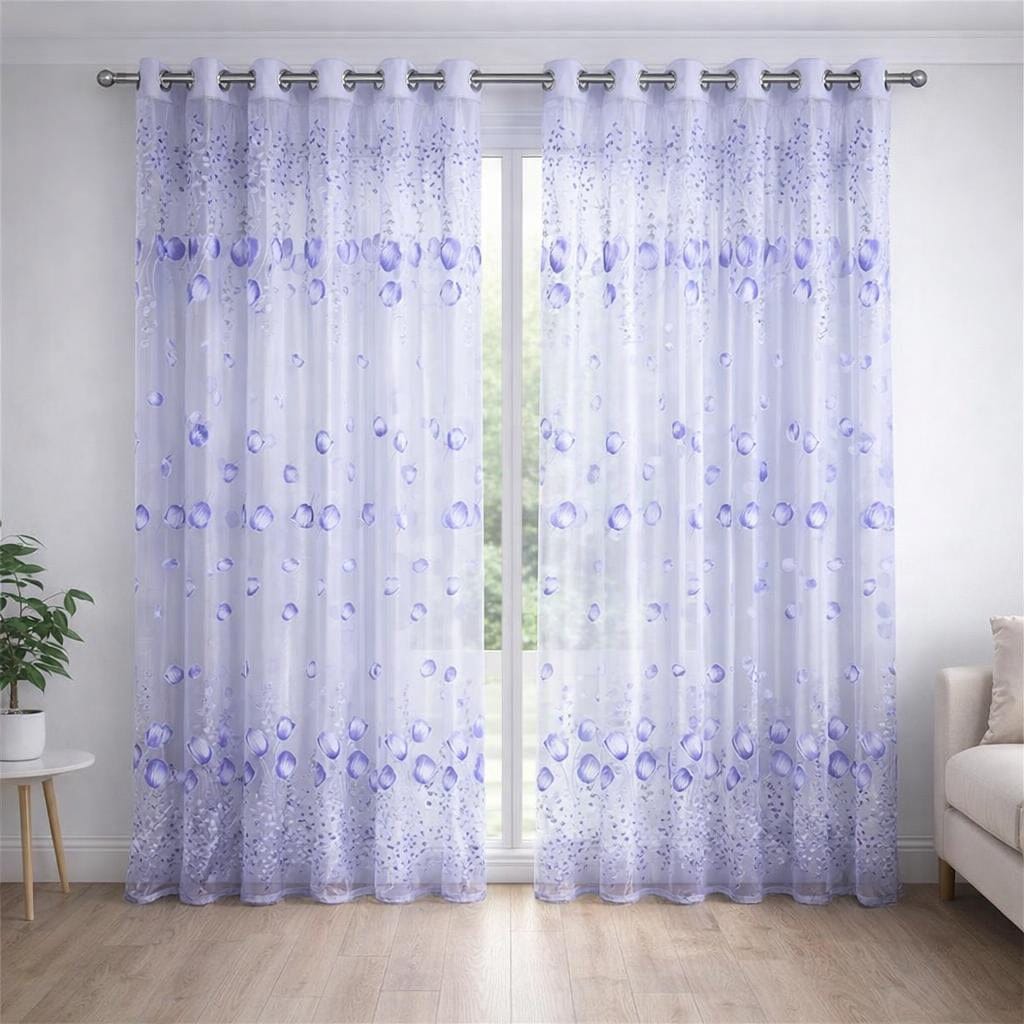 Rideau voilage couleur