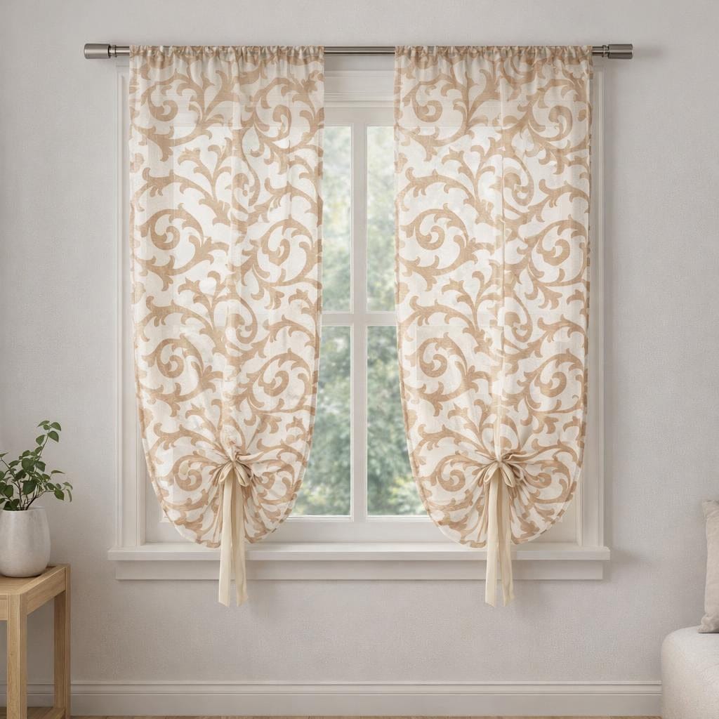 Rideau voilage court pour fenetre