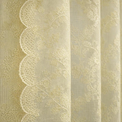 Rideau voilage jaune