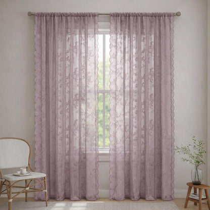 Rideau voilage moderne couleur