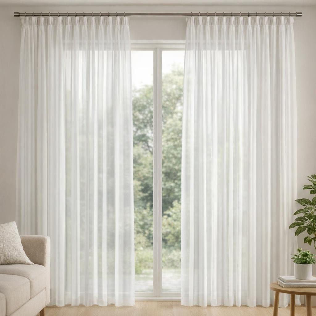 Rideau voilage pour baie vitrée