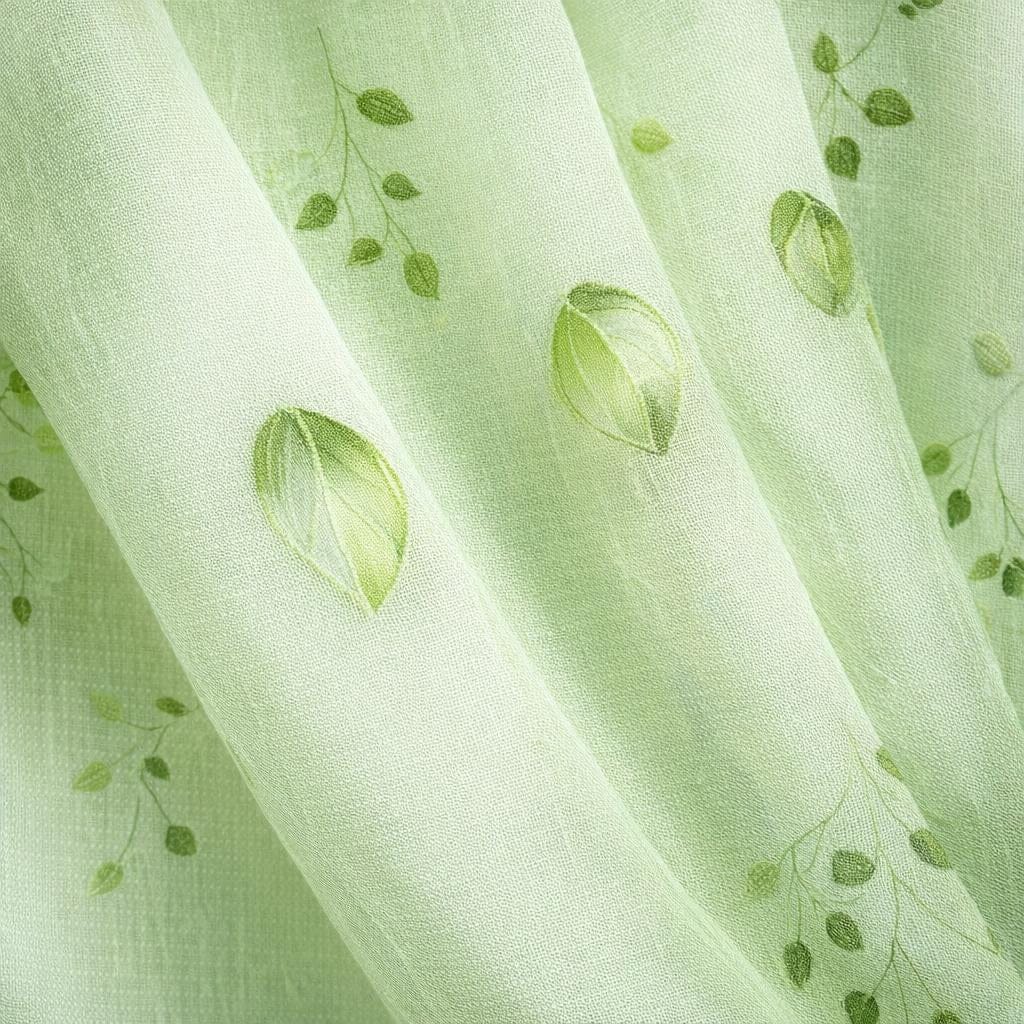 Rideau voilage vert sauge