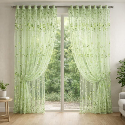 Rideau voilage vert sauge