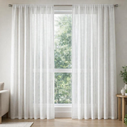 Rideaux voilages en lin